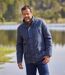 Le Blouson Tricot Jacquard Doublé Sherpa-3