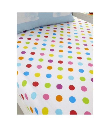 Sunny rainbow dots fitted sheet set multicoloured Generic