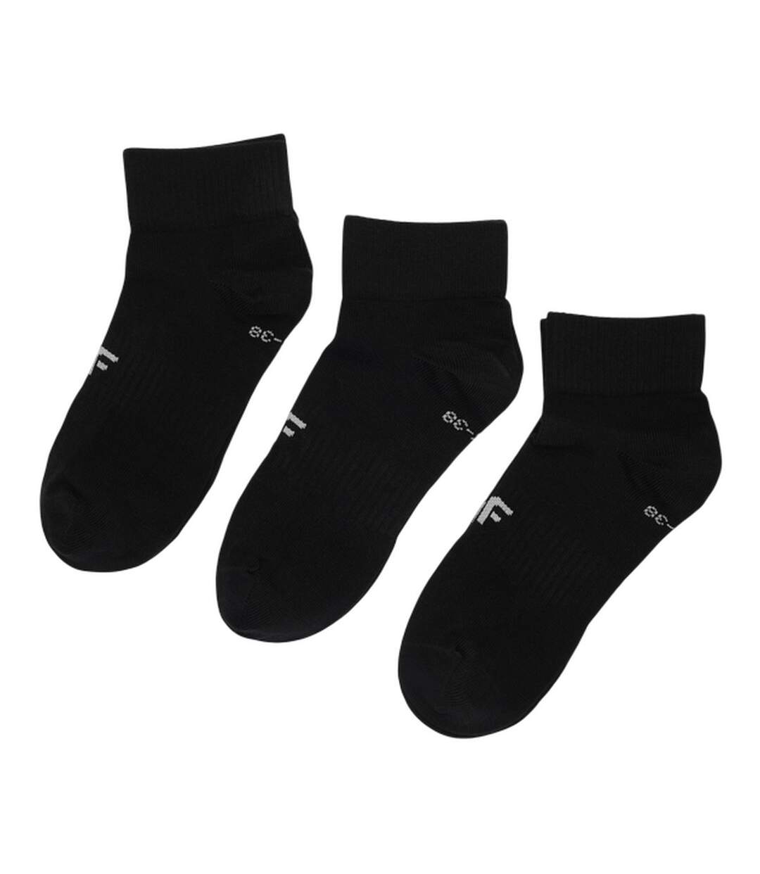 Chaussettes Motif/style Logo Femme Noir 4F-2