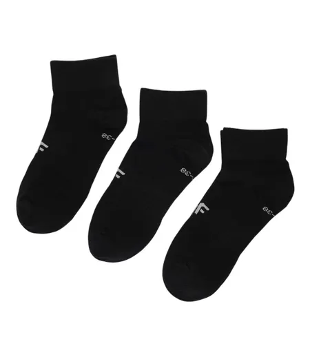 Chaussettes Motif/style Logo Femme Noir 4F