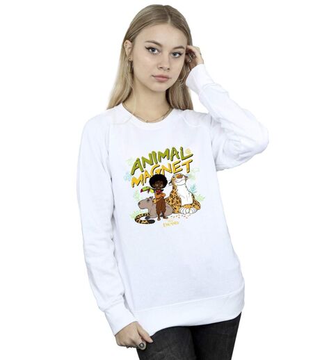 Disney - Sweat ENCANTO ANIMAL MAGNET - Femme (Blanc) - UTBI16835
