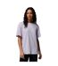 Womens/ladies Floral Oversized T-shirt Lavender Columbia-1