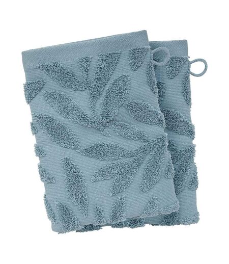 Lot de 2 Gants de Toilette Tencel 15x21cm Bleu