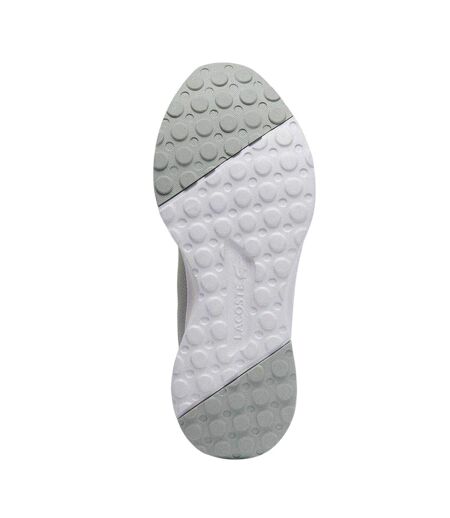 Mens Neo Runbase Mesh Cushioned Trainers Grey White Lacoste