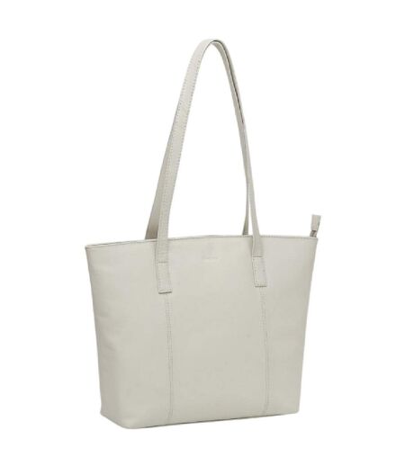 Womens/ladies Leather Tote Bag One Size Off White Firetrap