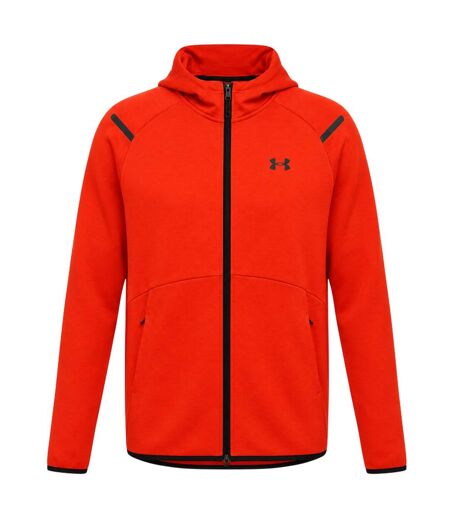 Mens Unstoppable Sweat Jacket Orange Under Armour