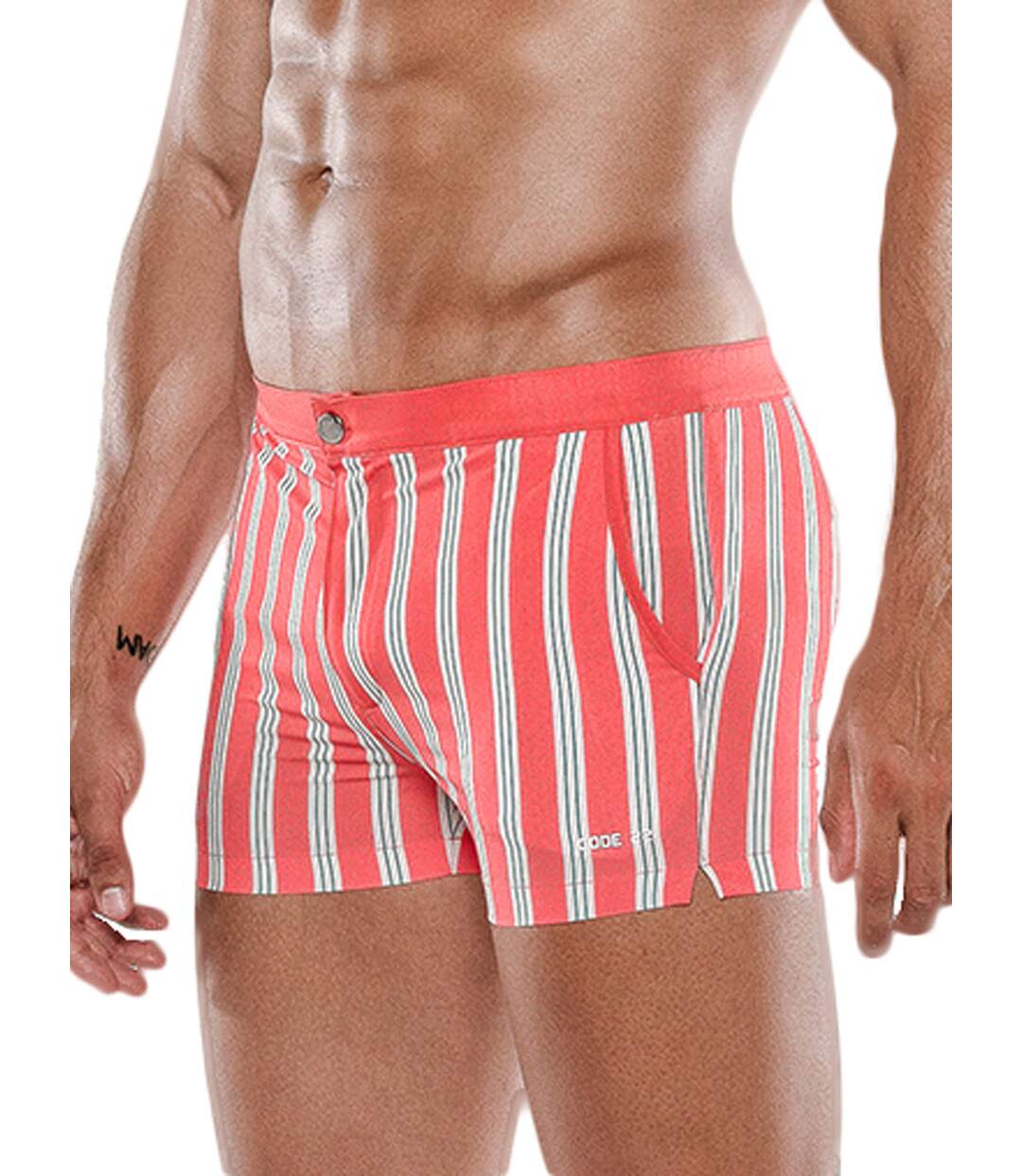 Short de bain Retro Stripe Code22-2