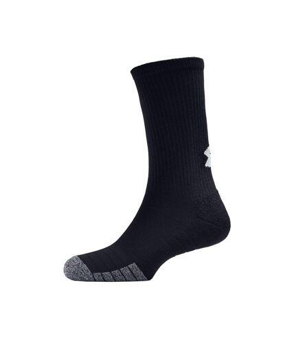 Under Armour Mens HeatGear Socks (Black/Steel Grey) - UTRW7753