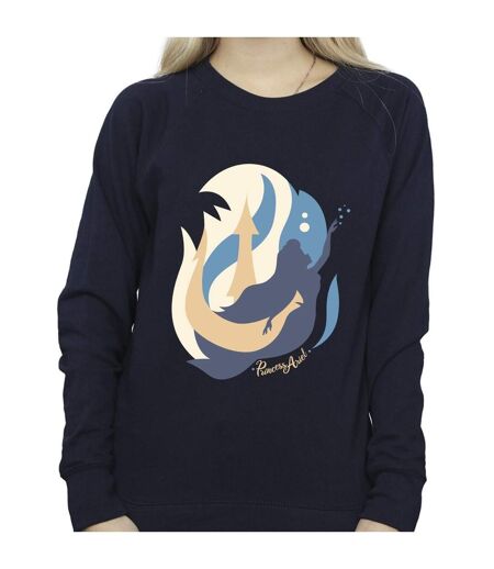 Disney - Sweat THE LITTLE MERMAID COLOUR SILHOUETTES - Femme (Bleu marine) - UTBI23345