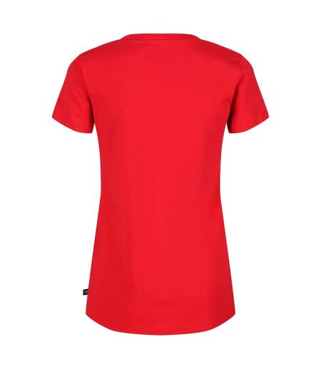 Womens/ladies Filandra Vi Text Coolweave T-shirt Red Regatta