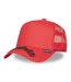 Casquette trucker avec filet et visière brodée Red Man Rock'n Free Life-1