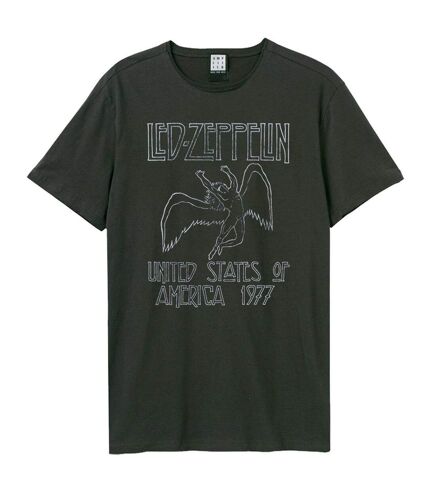 T-shirt usa tour adulte charbon Amplified