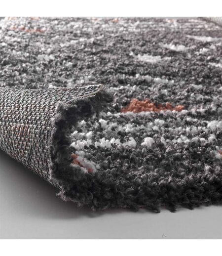 Tapis Déco à Motifs Saharienne 120x170cm Noir