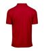 Mens Luxury Stretch Polo Shirt Red Tee Jays-2