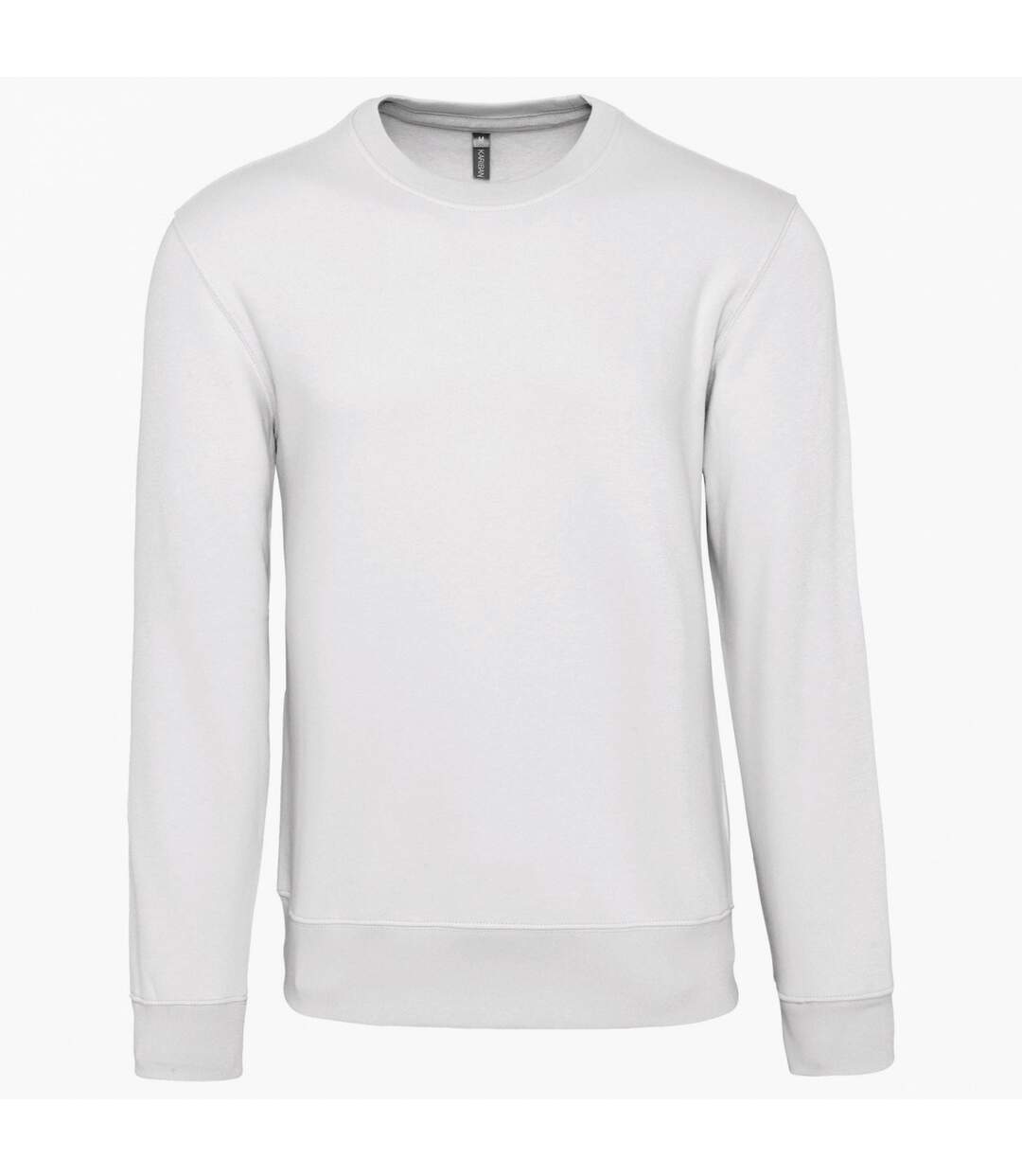 Mens crew neck sweatshirt white Kariban