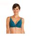 Soutien-gorge ampliforme coque moulée turquoise Sarong