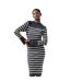 Robe Moulante Motif/style À Rayures Milena Femme Nuit Crème French Connection-1