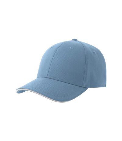 Unisex Adult Liberty Sandwich 6 Panel Sustainable Cap Columbia Blue White Atlantis