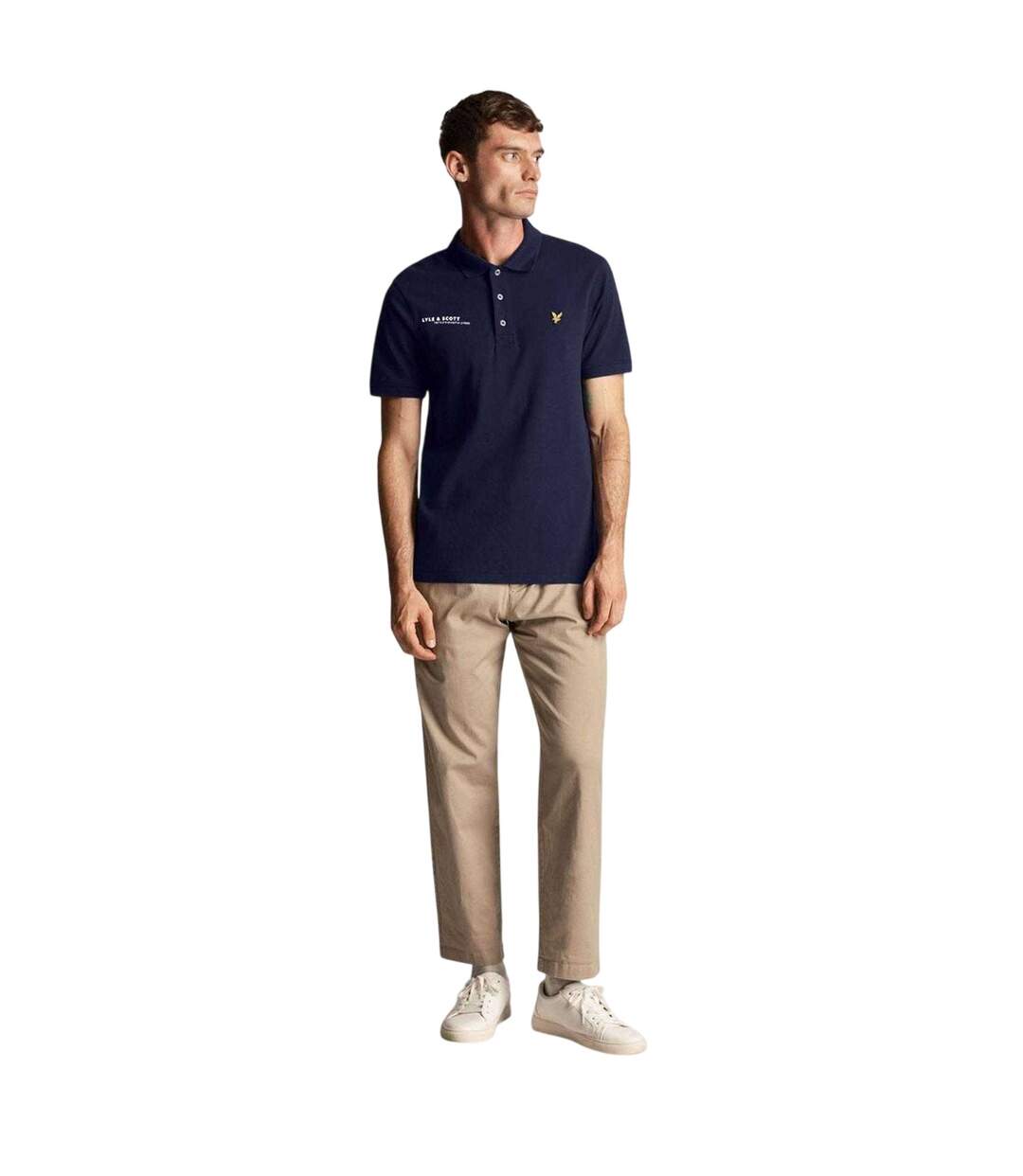 Polo Manches Courtes Ordinate Homme Bleu Marine Lyle & Scott-4
