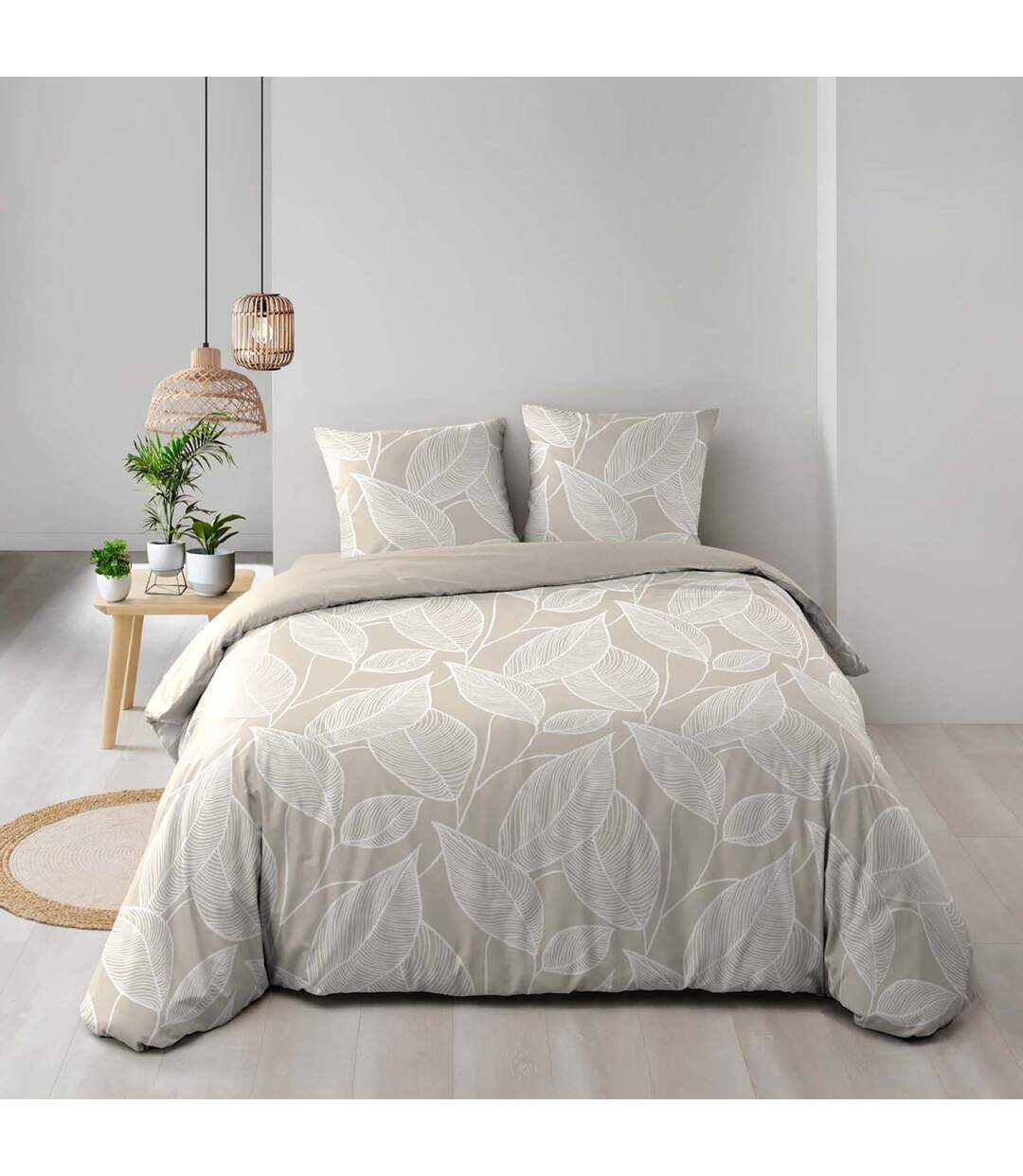 Parure de Lit 3 Pièces Amanda 240x220cm Naturel-4