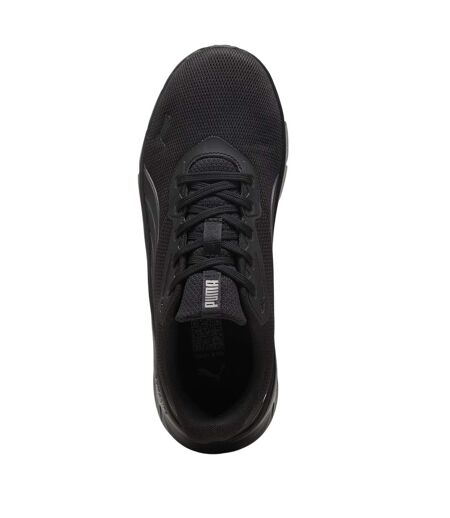 Mens Flexfocus Lite Modern Lightweight Running Trainers Triple Black Puma