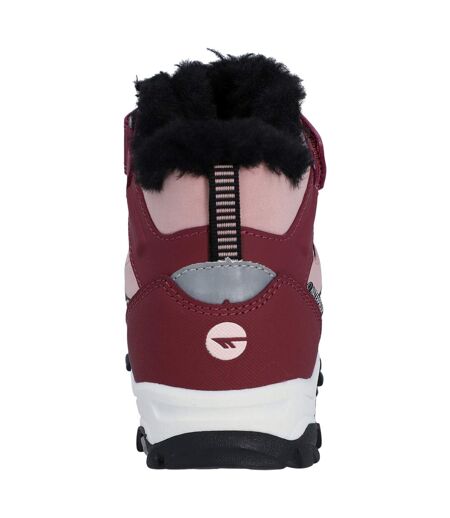 Chaussures Montantes De Marche Jackdaw Enfant Rose Violet Violet Clair Noir Hi-Tec