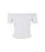 Haut Motif/style Côtelé Femme Blanc Urban Classics-2