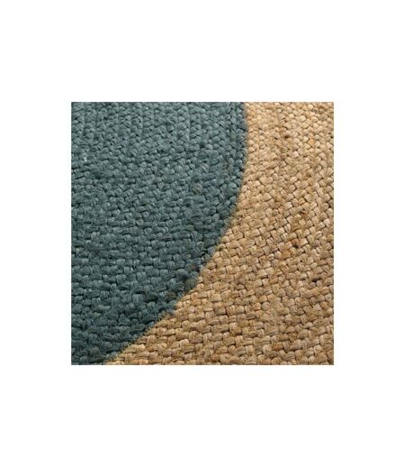 Tapis Rond en Jute Napoli 120cm Bleu