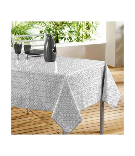 Nappe Toile Cirée Abaca 140x240cm Gris
