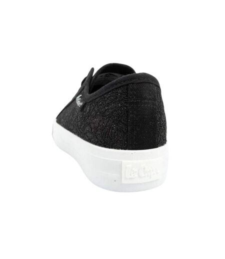 Baskets Motif/style Paillettes Femme Noir Lee Cooper