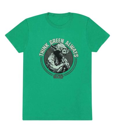Star Wars - T-shirt THINK GREEN ALWAYS - Adulte (Vert) - UTHE1754