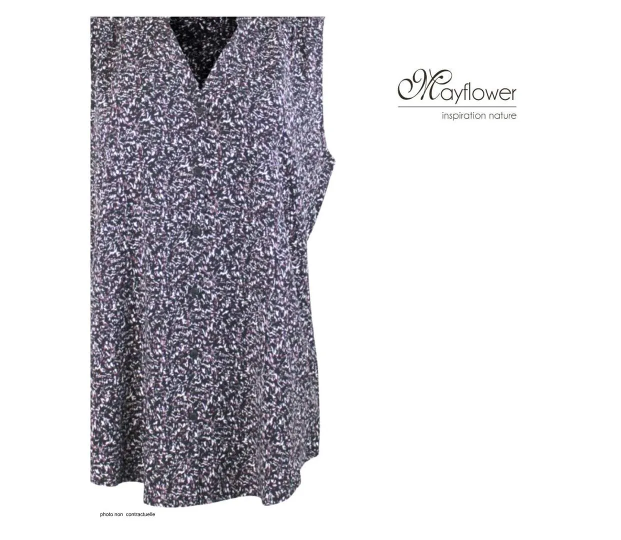MAYFLOWER VODKA1 Chemisier sans manches – La fluidité de la viscose pour un look estival chic-4