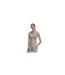 Haut Court Motif/style 3 Rayures Femme Gris Chiné Adidas-1