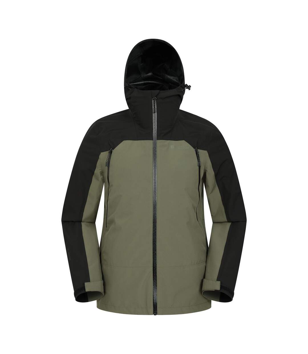Mens 3 Layer Waterproof Jacket Khaki Green Mountain Warehouse-1