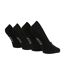 4 Pack Ladies Bamboo No Show Socks: Invisible Socks with Silicone Heel Grip-1