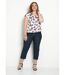 T-shirt blousant col bijou fleuri-3