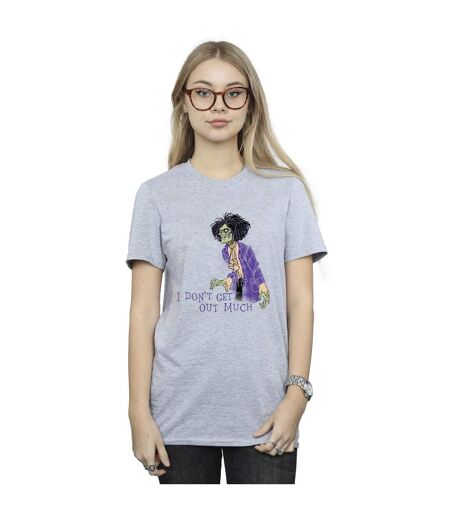 Disney Femme/Les femmes Hocus Pocus Don't Get Out Much Coton Boyfriend T-Shirt (Gris sportif) - UTBI20186