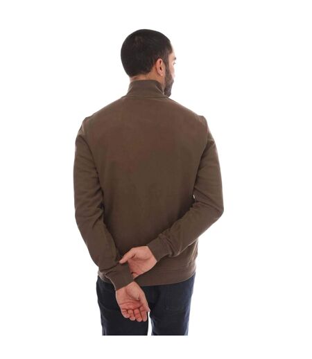 Mens Fleece Full Zip Sweatshirt Brown Belstaff