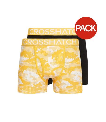 Boxers kamzon homme jaune Crosshatch