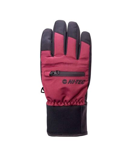 Gants De Ski Vogan Femme Noir Bordeaux Hi-Tec