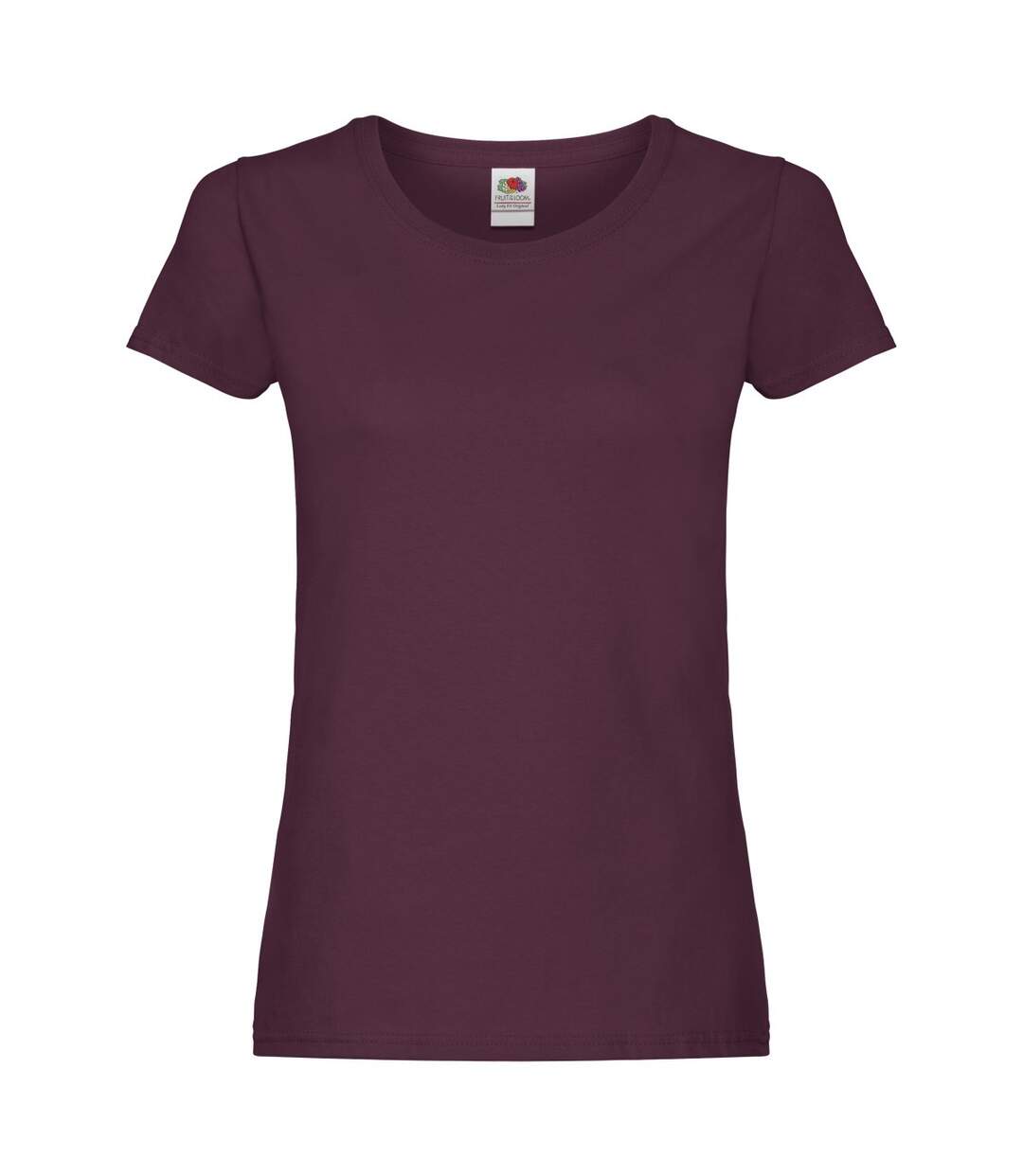 T-shirt original femme bordeaux Fruit of the Loom