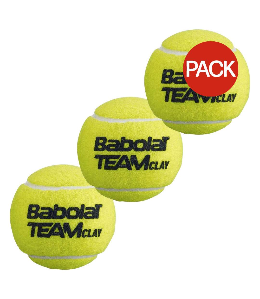 Balles De Tennis Terre Battue Team Taille Unique Jaune Babolat-1