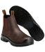 Unisex Adult Footwear Originals Leather Safety Boots Dark Brown Black Mascot-3