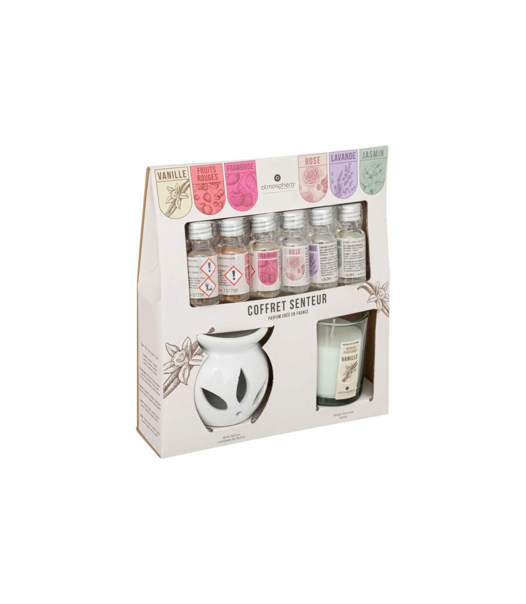 Coffret Senteur 8 Pièces Bien-être 20cm Jasmin-1