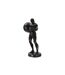 Statuette Homme Athlétique Atlas 43cm Noir-2