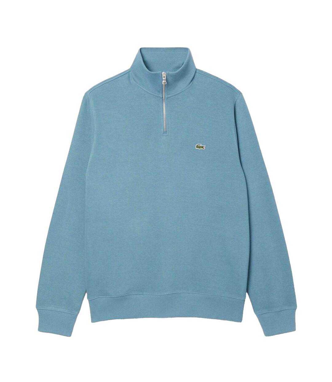 Mens Interlock Quarter Zip Sweatshirt Blue Lacoste-2