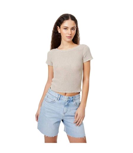 T-shirt Femme Beige Gris Jack Wills