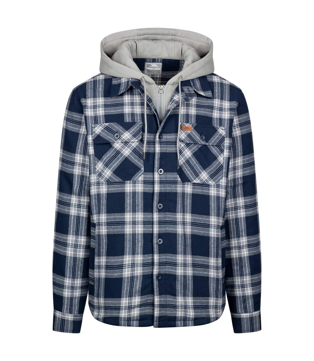 Mens Randie Checked Shirt Jacket Navy Trespass-1