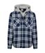 Mens Randie Checked Shirt Jacket Navy Trespass-1
