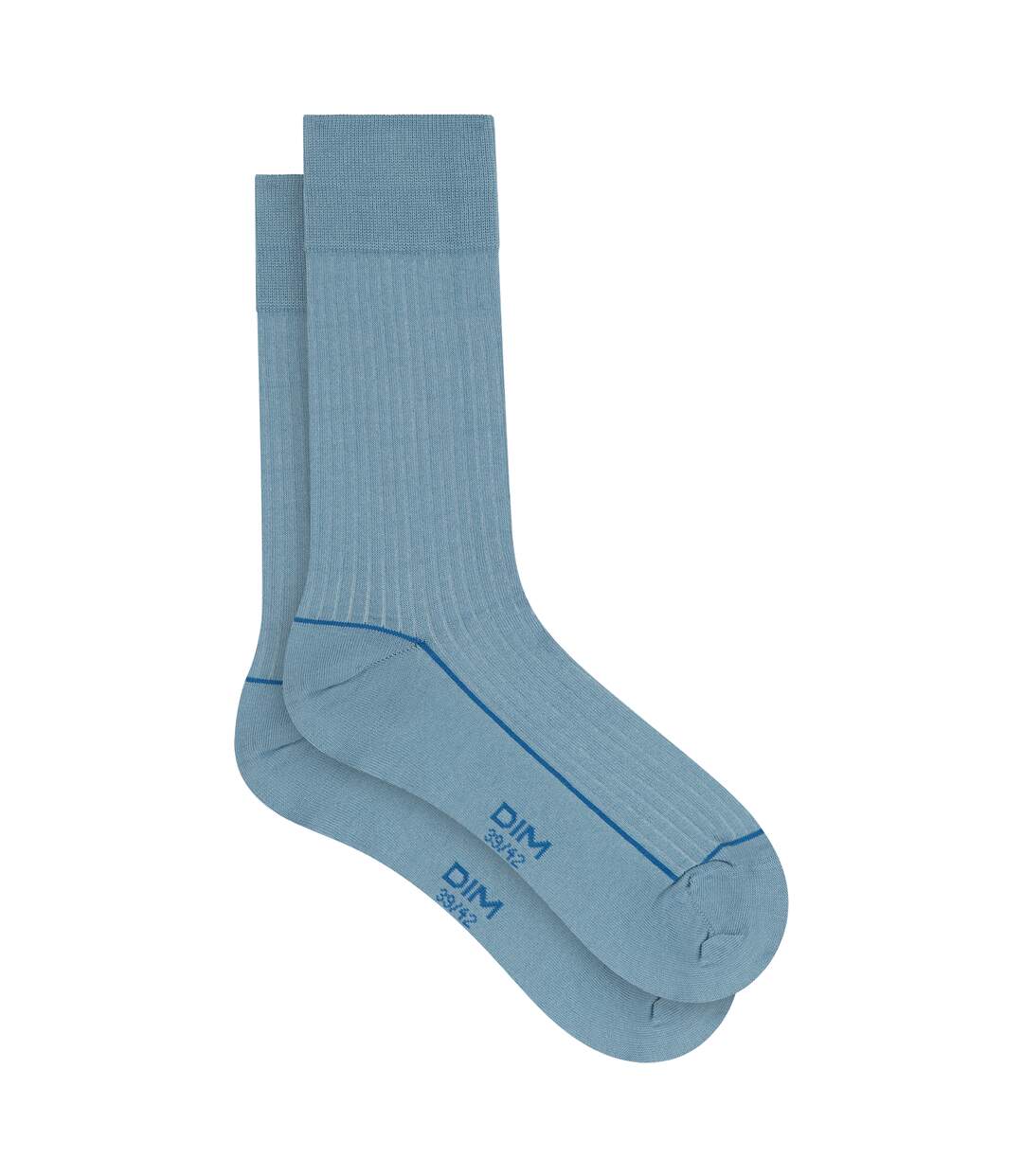 Chaussettes mi-hautes côtelées Mode-3